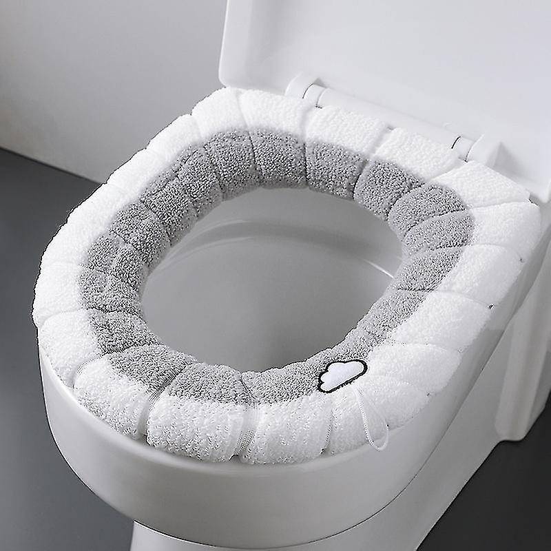 Universaali wc-istuimen suojusmatto pehmeä lämmin wc-istuintyyny kylpyhuone wc-kansi tarvikkeet harmaa