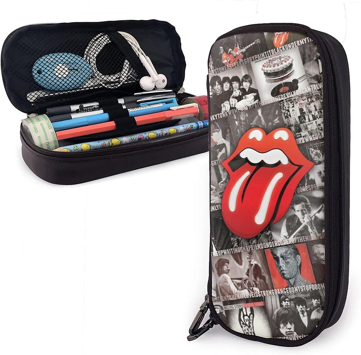 المتداول-الحجارة الجلود مقلمة حالة مقلمة القرطاسية حقيبة مكتب المحمولة صندوق تخزين مستحضرات التجميل مجلد bd003350