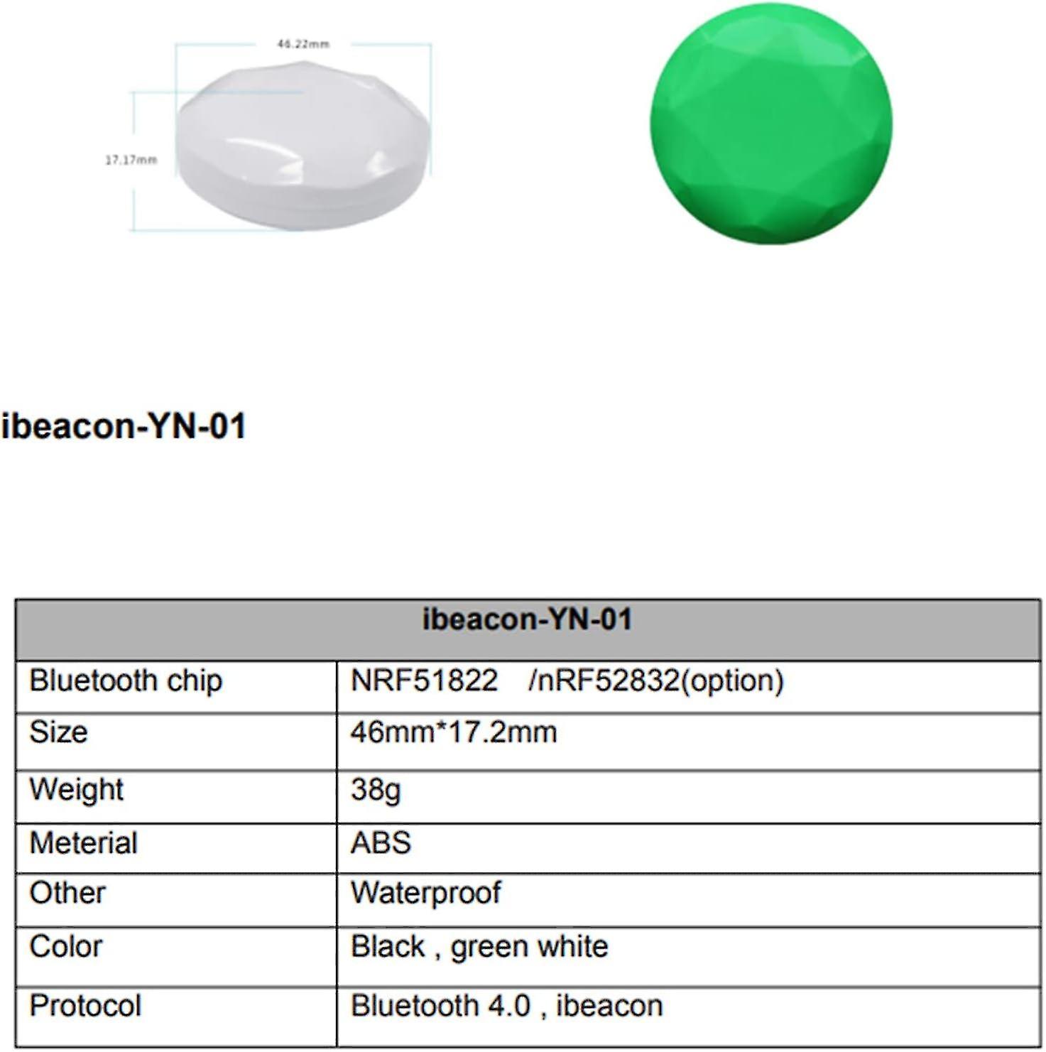 Lanko 4 Beacon Bluetooth NRF51822 – Eddystone IBeacon Per Localizzazione Di Prossimità, Basso Consumo