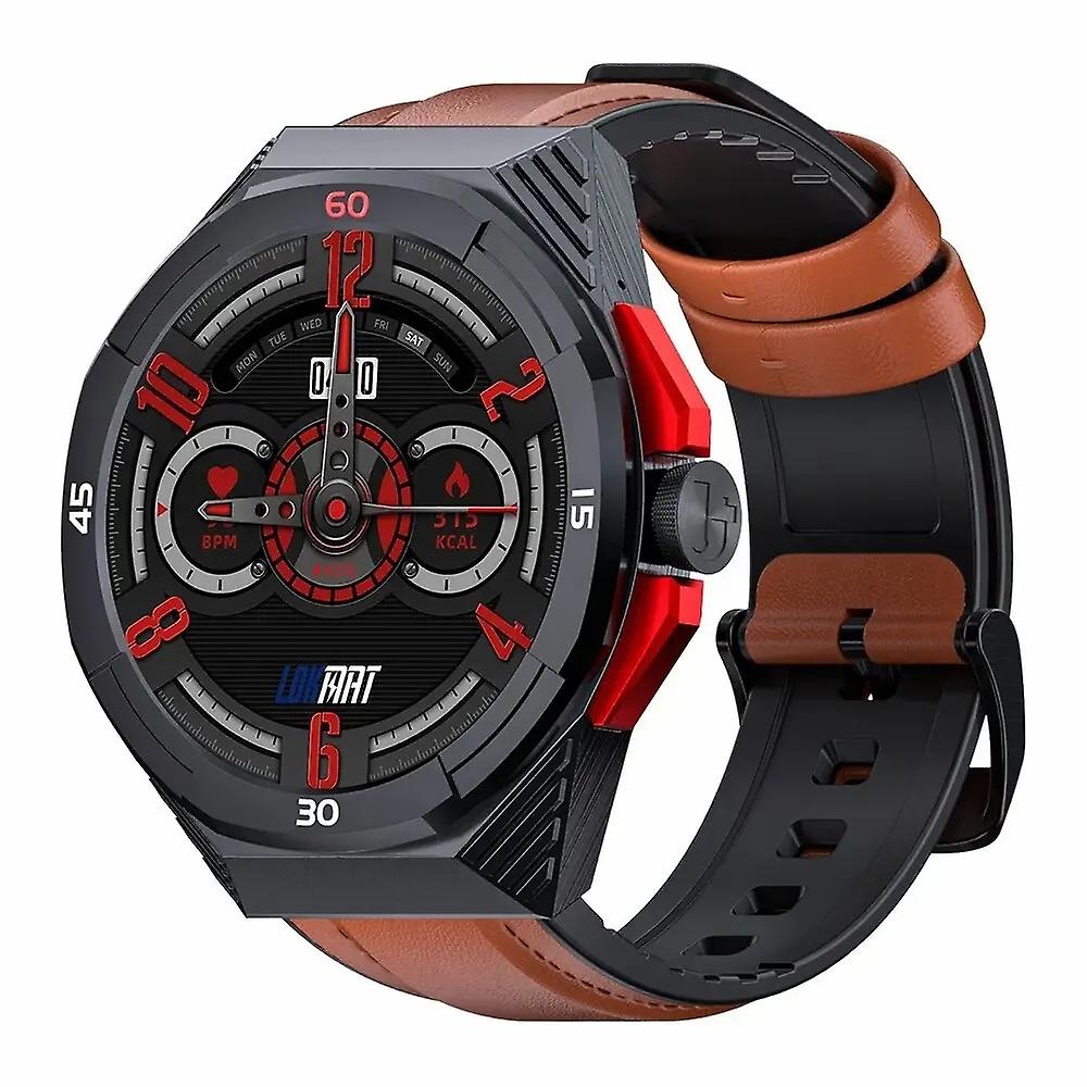 LOKMAT COMET2 PRO Smart Watch Brown Leather