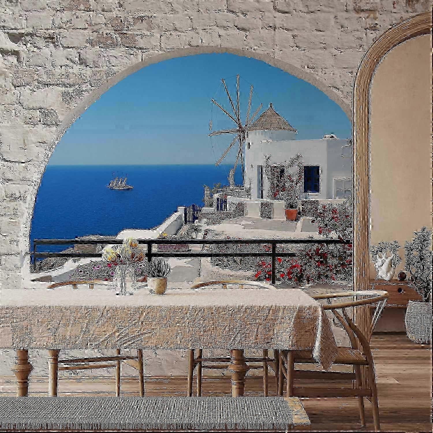 Mural de Parede - Verão em Santorini