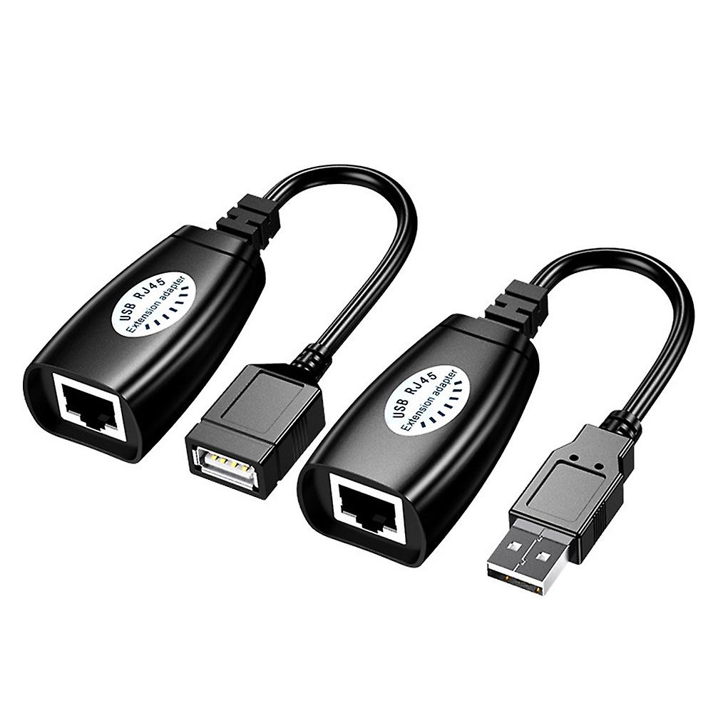 1 Set Adapters Network USB2.0 Ethernet Extension Cable To RJ45 Extender Cables