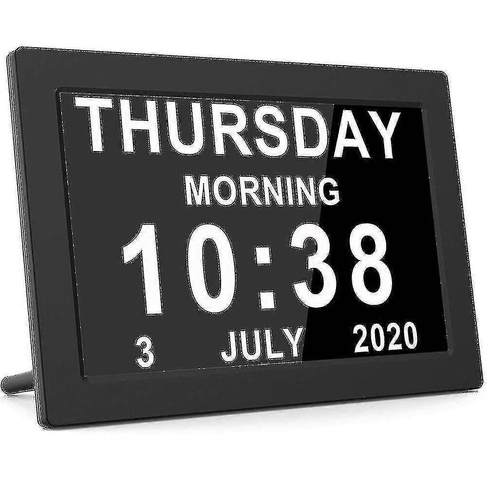 Dementia clocks,calendar clock,digital clock with digits display,alarm clock with hd digital photo f
