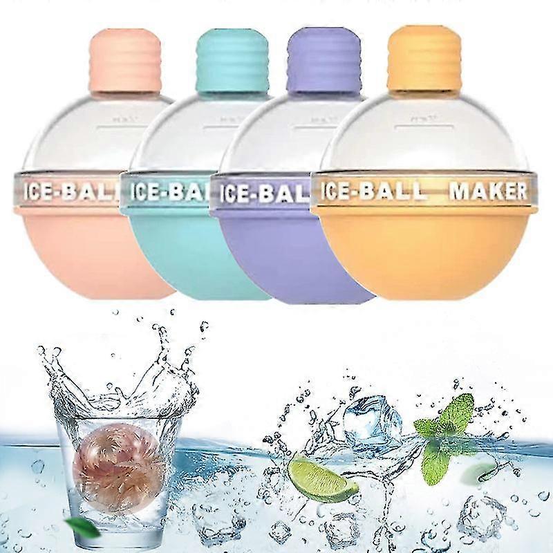 Ice Maker Moulds With Lids Candy Coloured Home Practical Food Grade Round Bulb Ice Grids Silicone Moulds