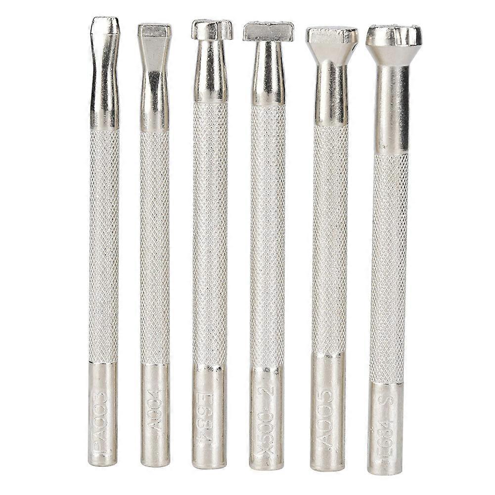 6pcs Leather Craft Carving Tool Non-slip Fish Printing Pattern Handle Diy Handcraft Tool(fish Print Tool )
