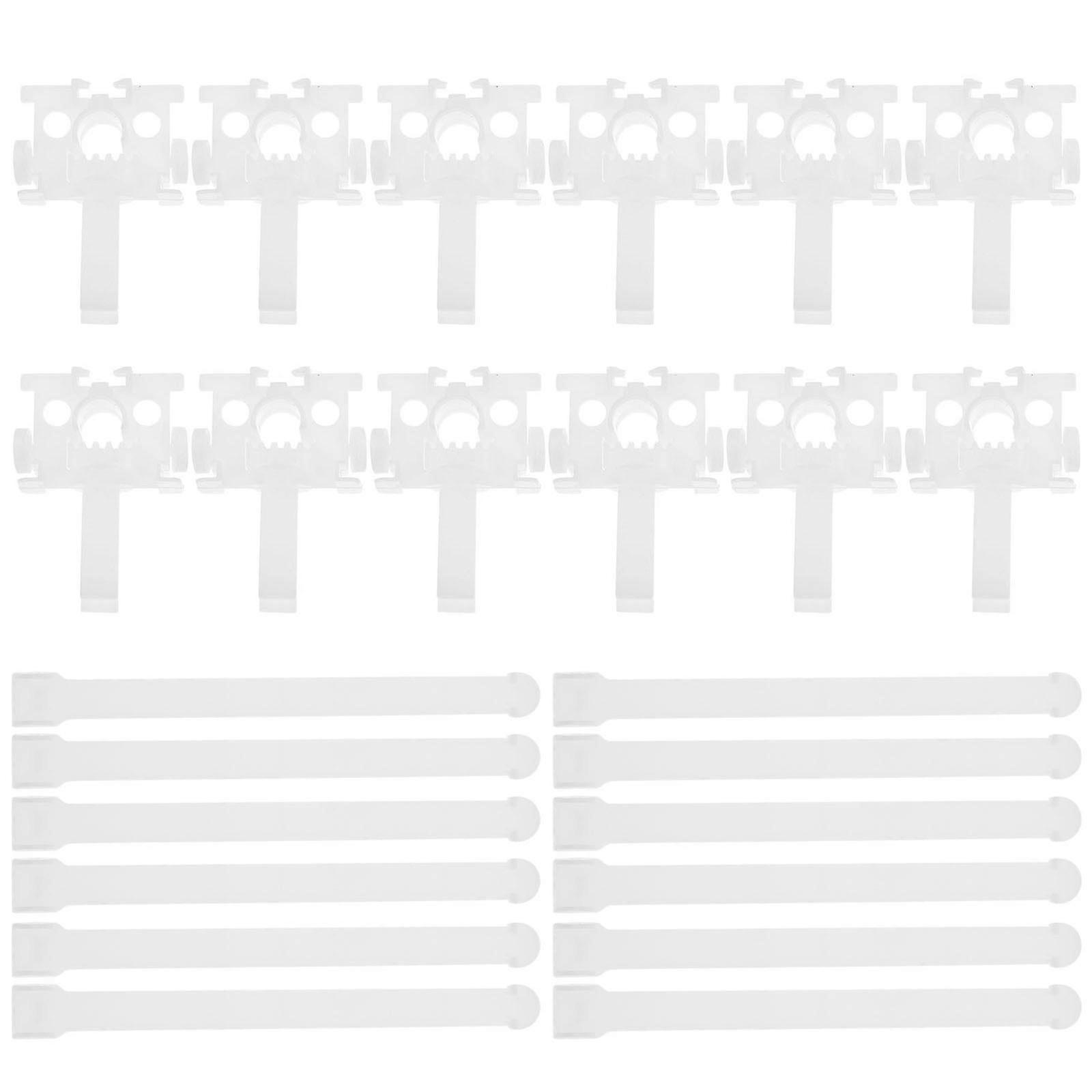 12 Sets Vertical Blind Repair Clip Slats Vertical Blind Carriers Vertical Window Blind Replacement Kit