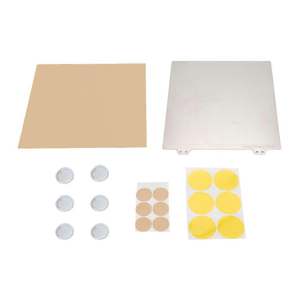 Hot Bed Platform 220x220mm Steel Plate + Magnetic Sticker + Heat-Resistant PEI Kit