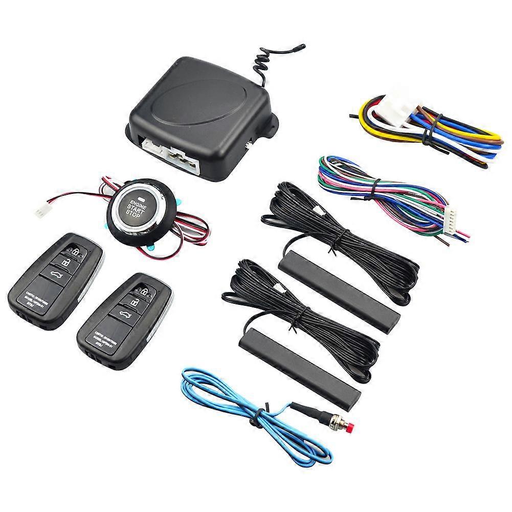 One-button Start Car Key Systems Key blade Modification less Entry System 12v  One- Start Intelligent Remote Control Auto Accessories