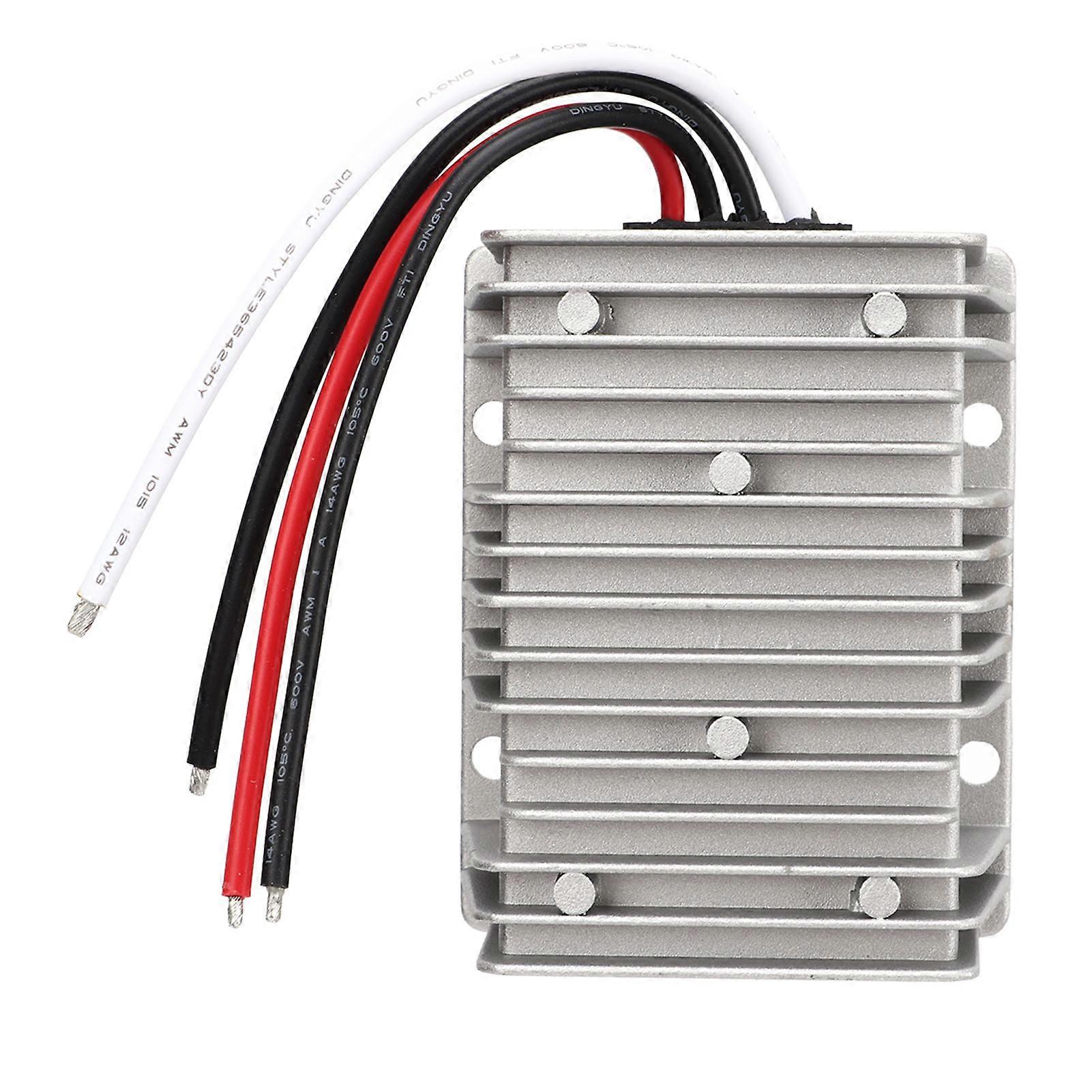 DC Voltage Reducer Converter 48V to 24V 20A 480W IP68 Waterproof Regulator Transformer Module for Car Ship Yacht Railway Aviation