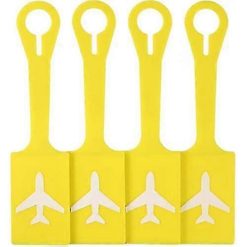 4つのシリコンラゲッジタグラゲッジアクセサリーのセット