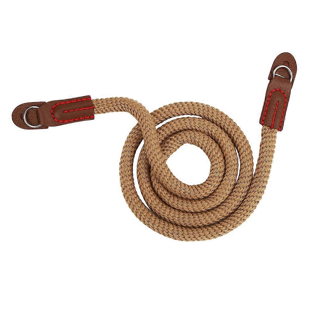 High Quality Soft Comfortable Pure Cotton Ergonomic Universal Mirrorless Camera Neck Shoulder Strapbrown