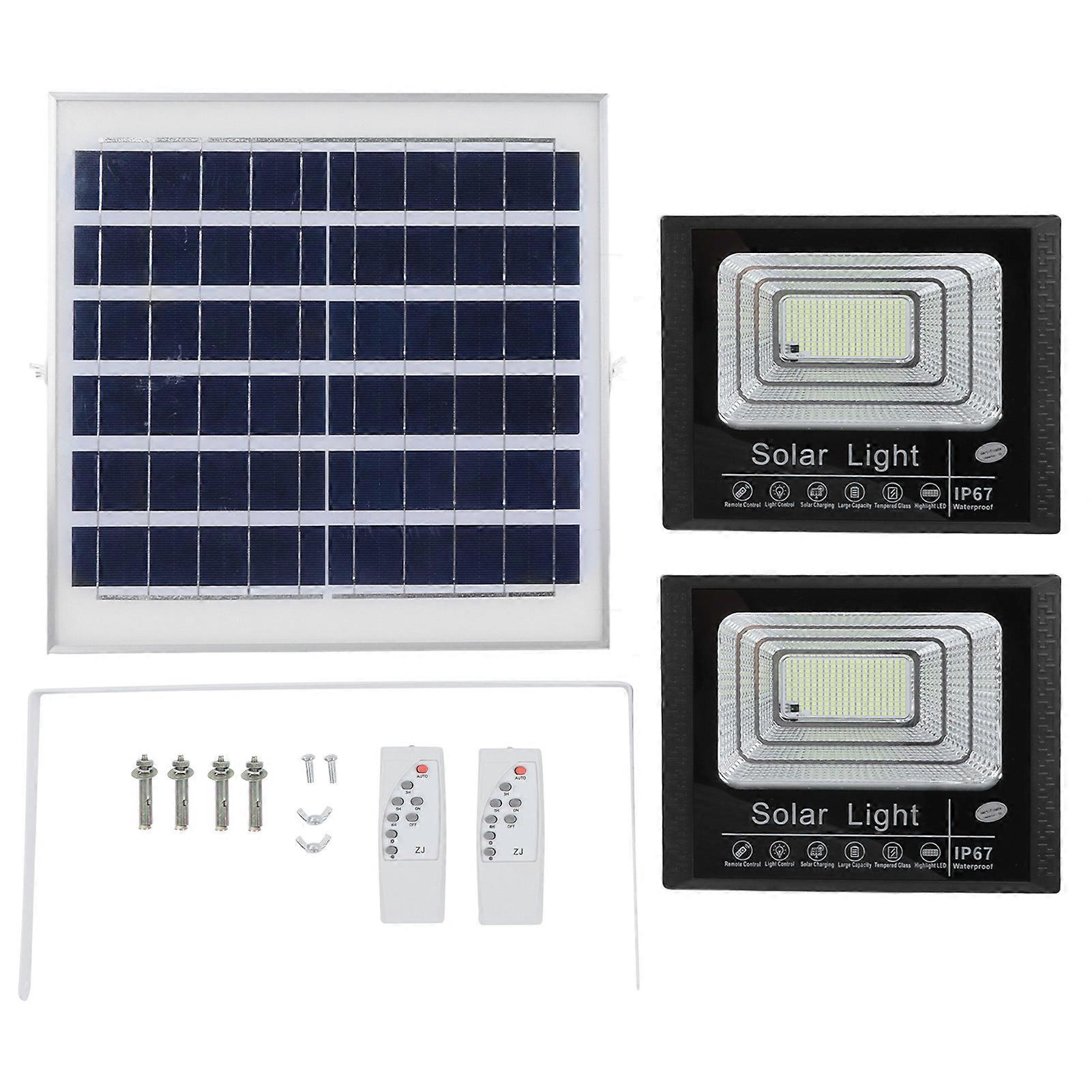 Solar Street Light 120W Remote Control Timing Function Wiring Free IP67 Waterproof Solar Lamp for Backyard Lighting