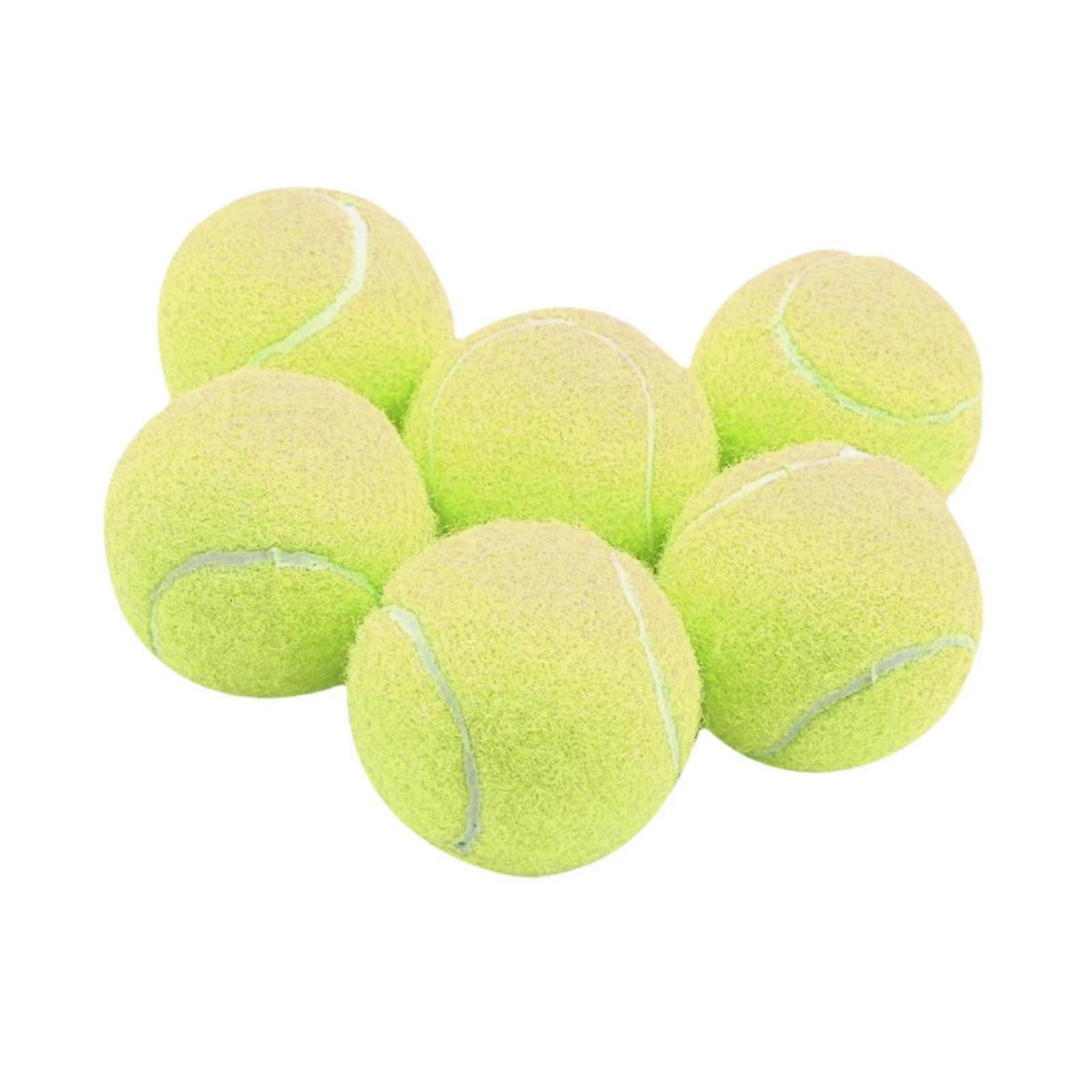 6x Tennisbollar Elastiska Elastiska Bollar för Spel Underhållning Racket Sporter