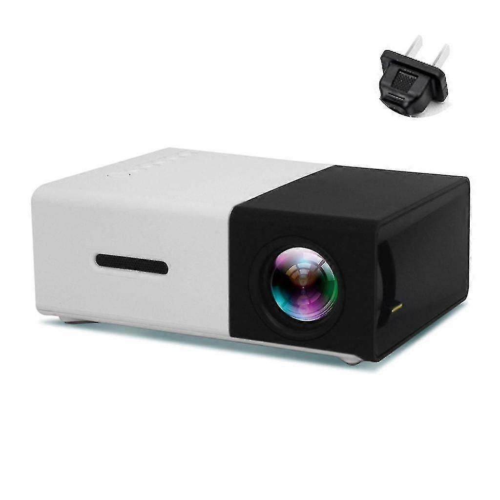 800 Lumens With 80" Projector Screen, 1080p Portable Mini Movie Projector
