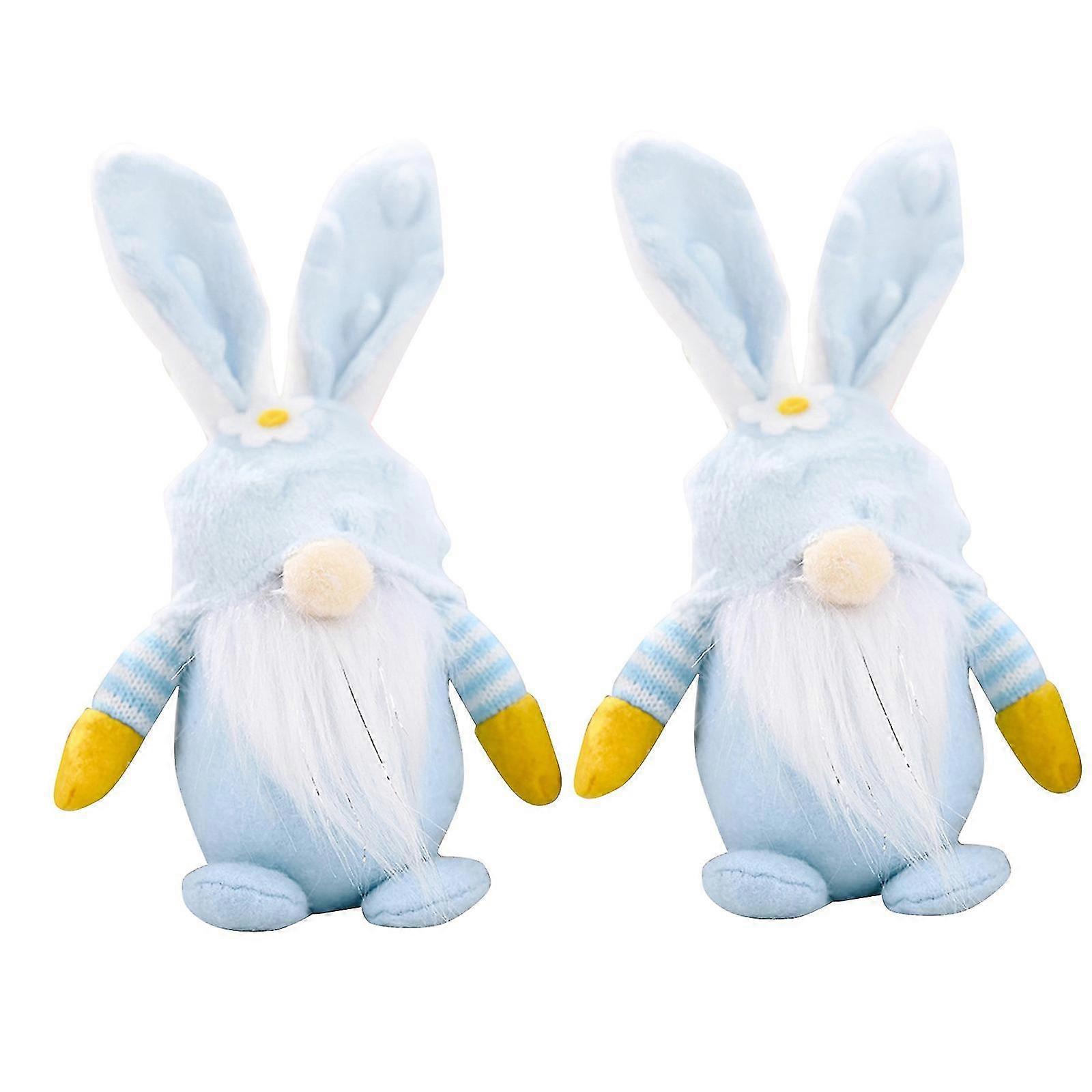 gnome easter decorations, handmade easter bunny gnomes plush ornaments, bunny easter gnomes for -table decoration