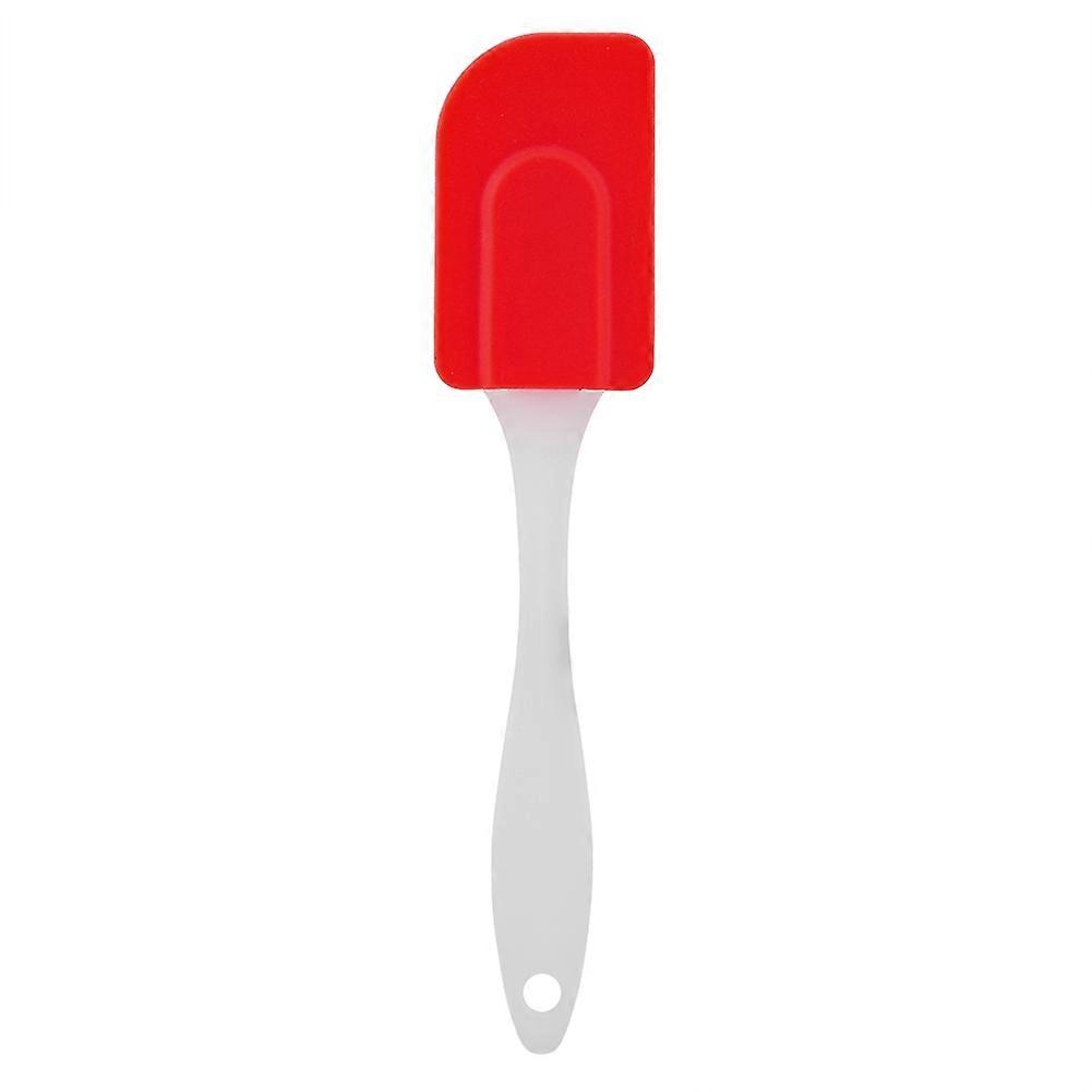 Silicone Spatulas Butter Cream Scraper Heat Resistant Kitchen Cake Baking Mixing Tool (Red)
