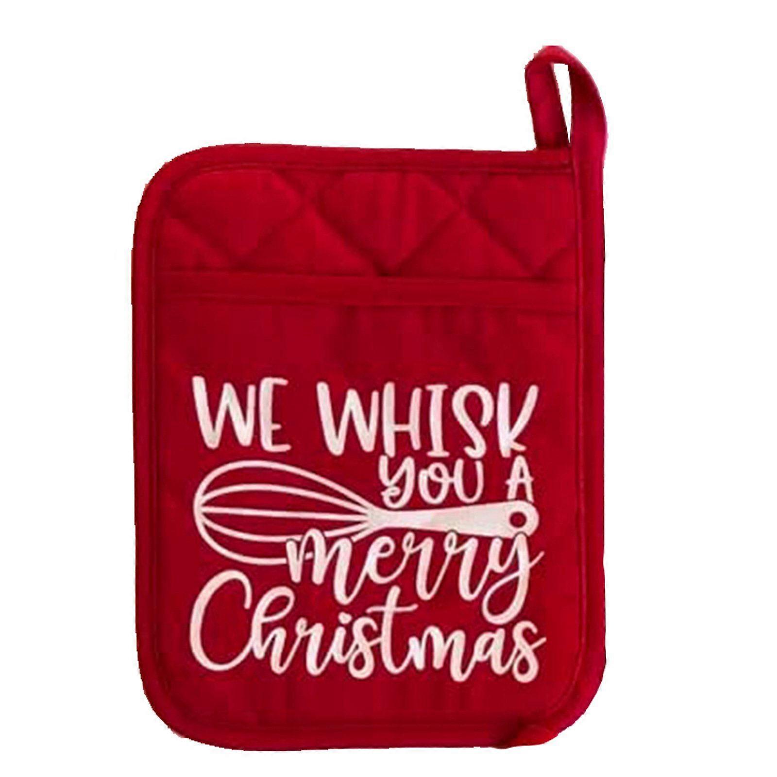 Potholder Oven Pot Holders Sets Cookie Bag Christmas Baking Accessories