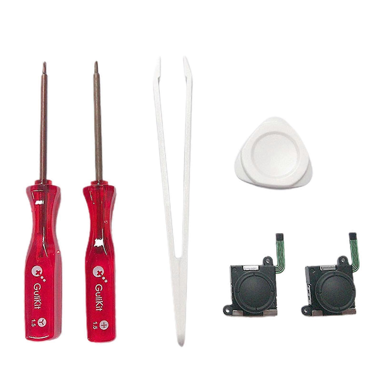 6pcs Game Controller Repair Tool Kit 3d Analog Joystick Sensor Rocker For Swicth