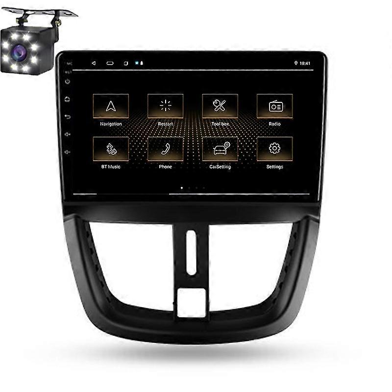 Android Radio For Peugeot 207 2006 - 2015 GPS Navigation Stereo Head Unit Dash Cam Carplay