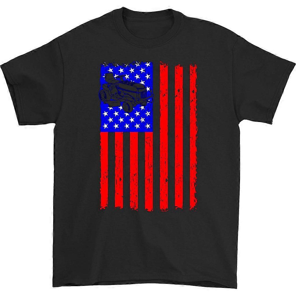 Patriotic Lawn Mower T-shirt