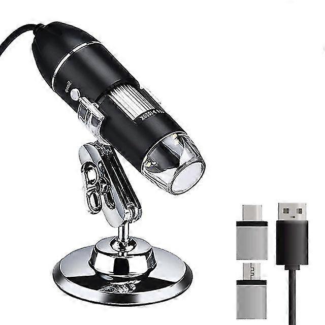 1600X digital microscope camera 3in1 type-c usb portable electronic microscope for soldering led magnifier for cell phone repair