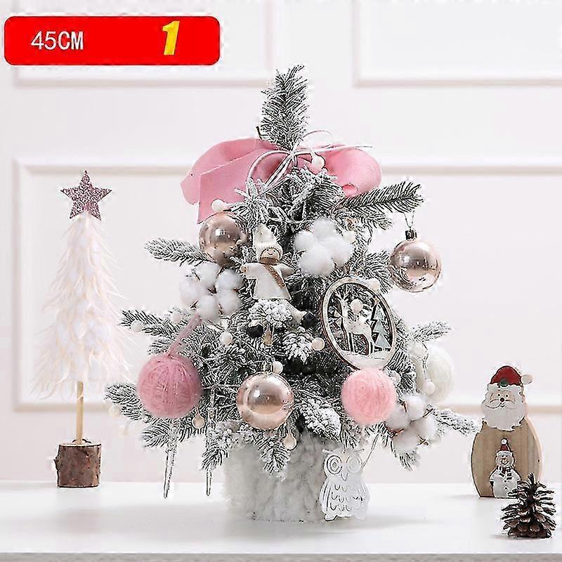 Exquisite Mini Artificial Christmas Tree with LED String Lights & Ornaments Table Centerpieces Best DIY Christmas Decorations