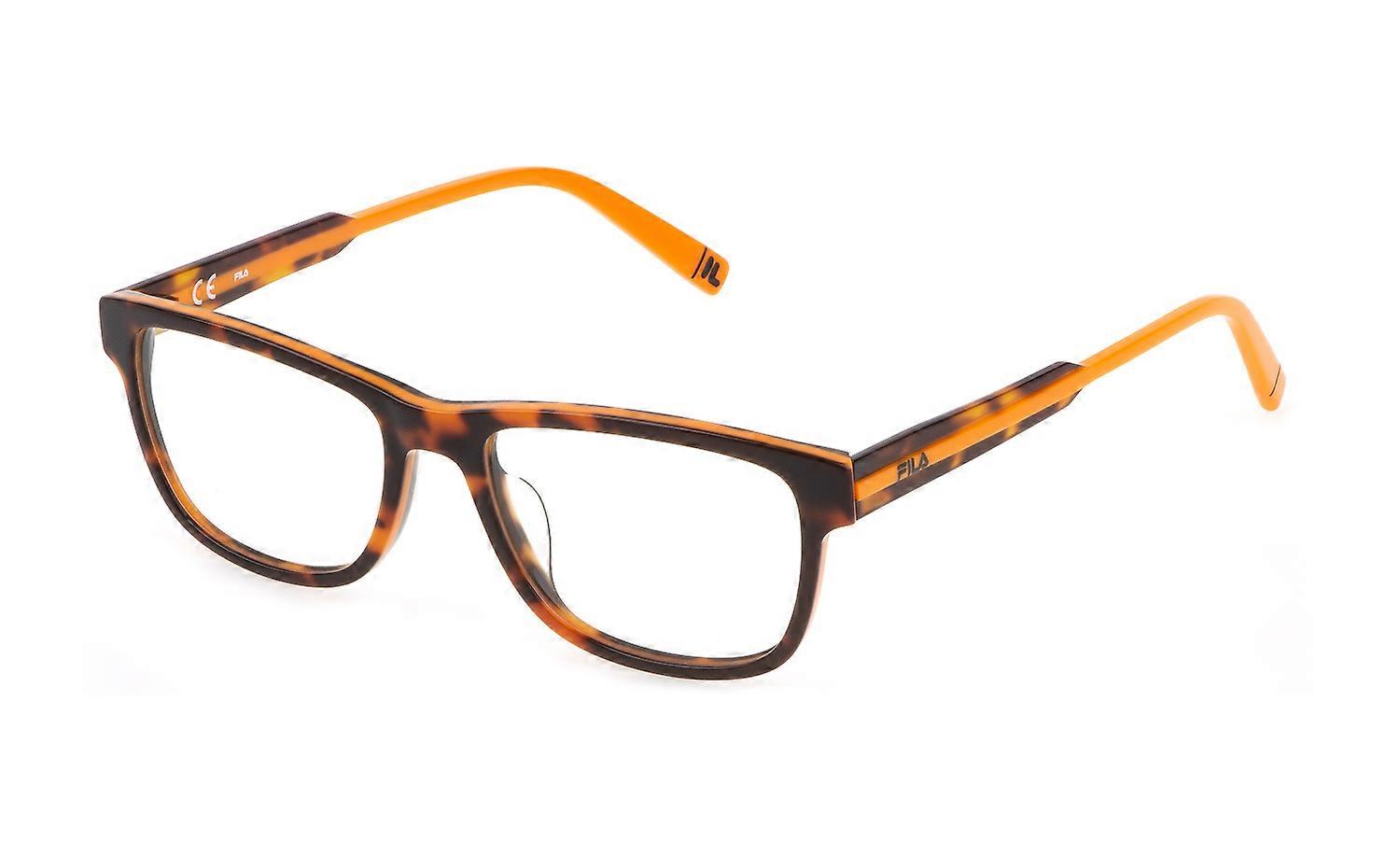 Eyewear Frames Fila VFI304 09P5 AVANA Brown+ARANCIO LUCIDO 51/16/140 MAN