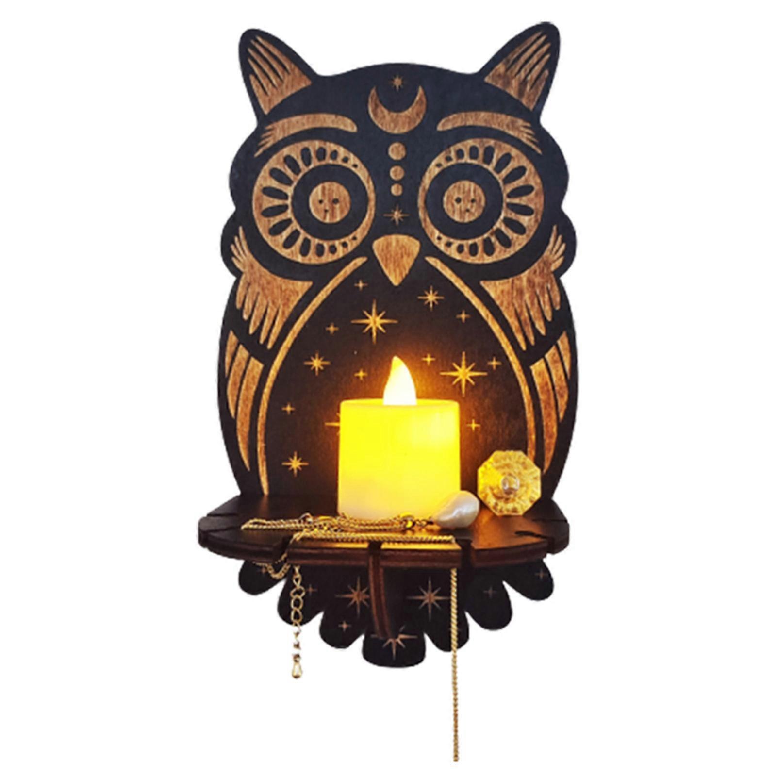 Creative Candlestick Decor Fine Workmanship Adding Appeal for Household Wall Decoration