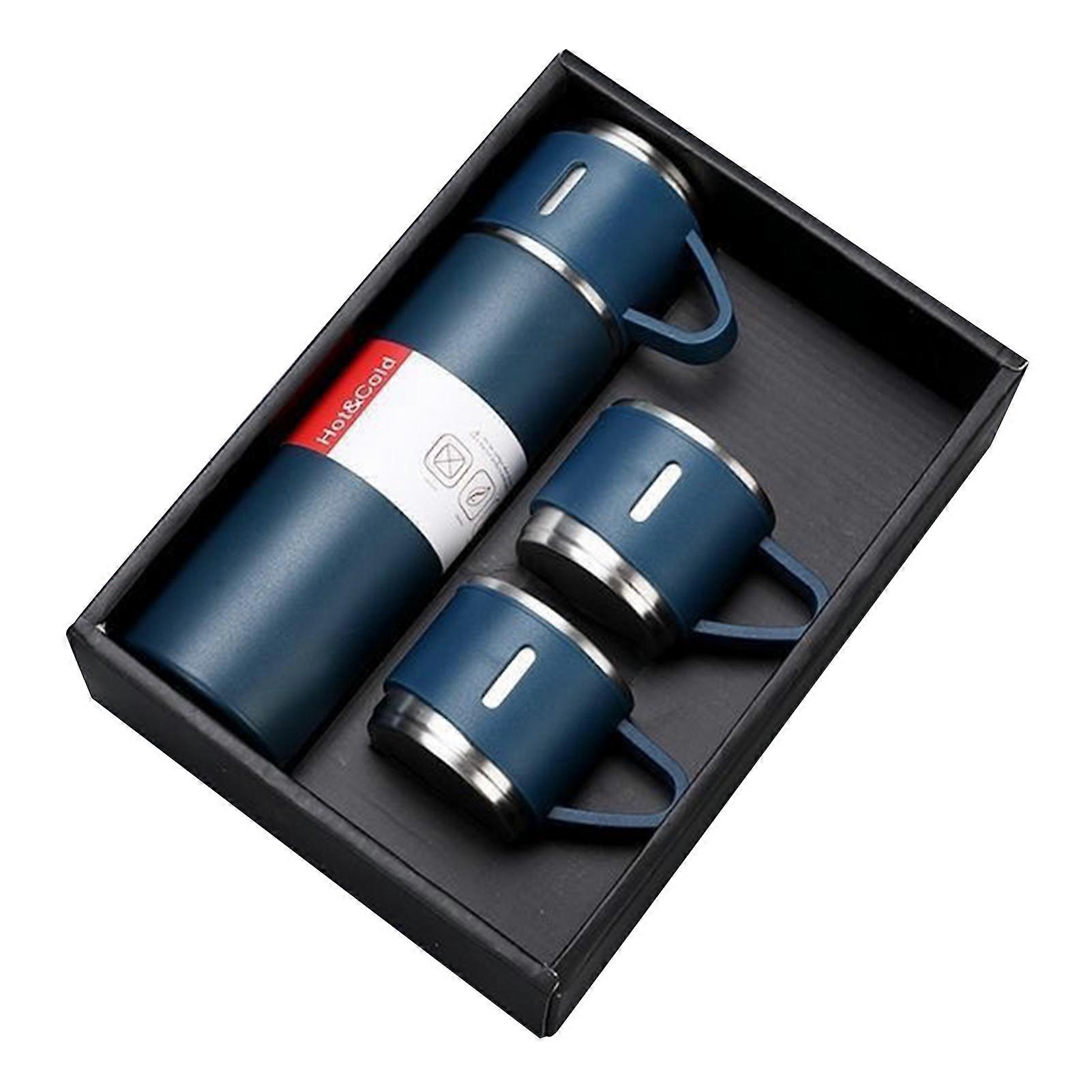 Vacuum Flask Set with Lids Reusable Leakproof Stainless Steel Water Bottle Presents Set
