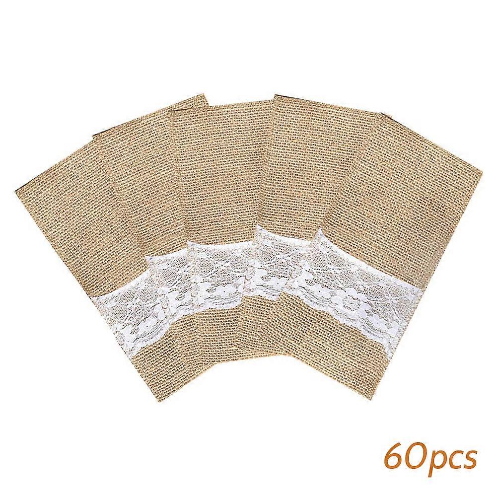 Tableware Bags with Lace for Weddings