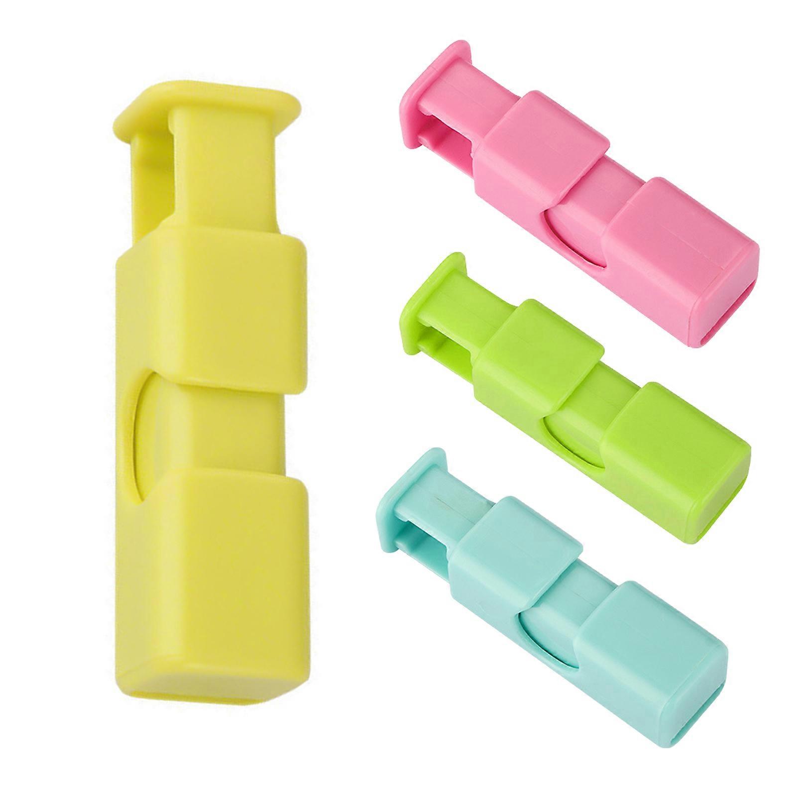 4PCS Fresh-keeping Clamp Sealer Longer Preserving the Foods Sealer for Bread Bagel Rice Nuts Beans