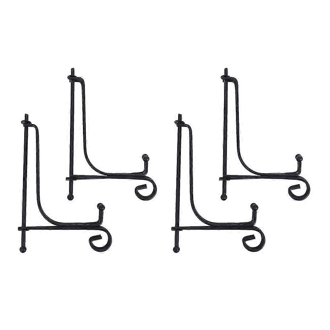 (4 Pack)iron Display D, Iron Easel Plate Display Photo H D, Displays Picture Fra