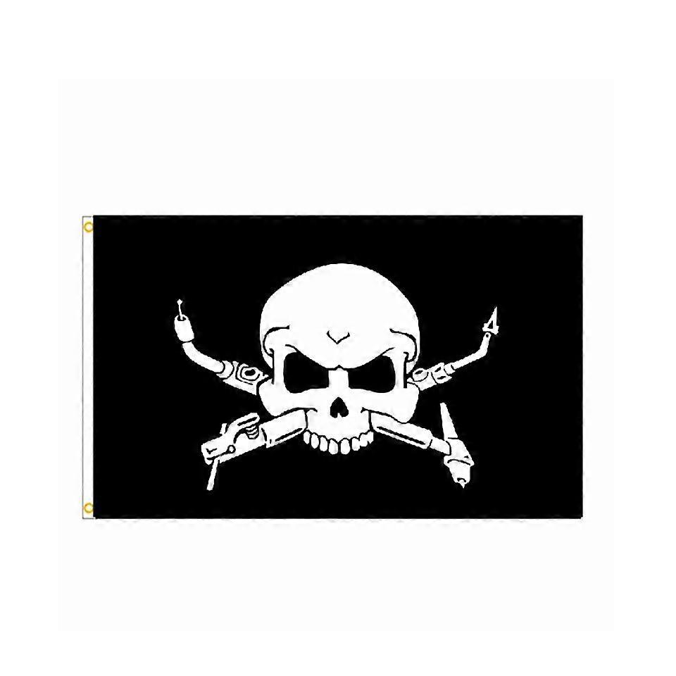 Pirate Skull Bones Flag Header Banner Theme Party Outdoor Decor 90x150 Polyester
