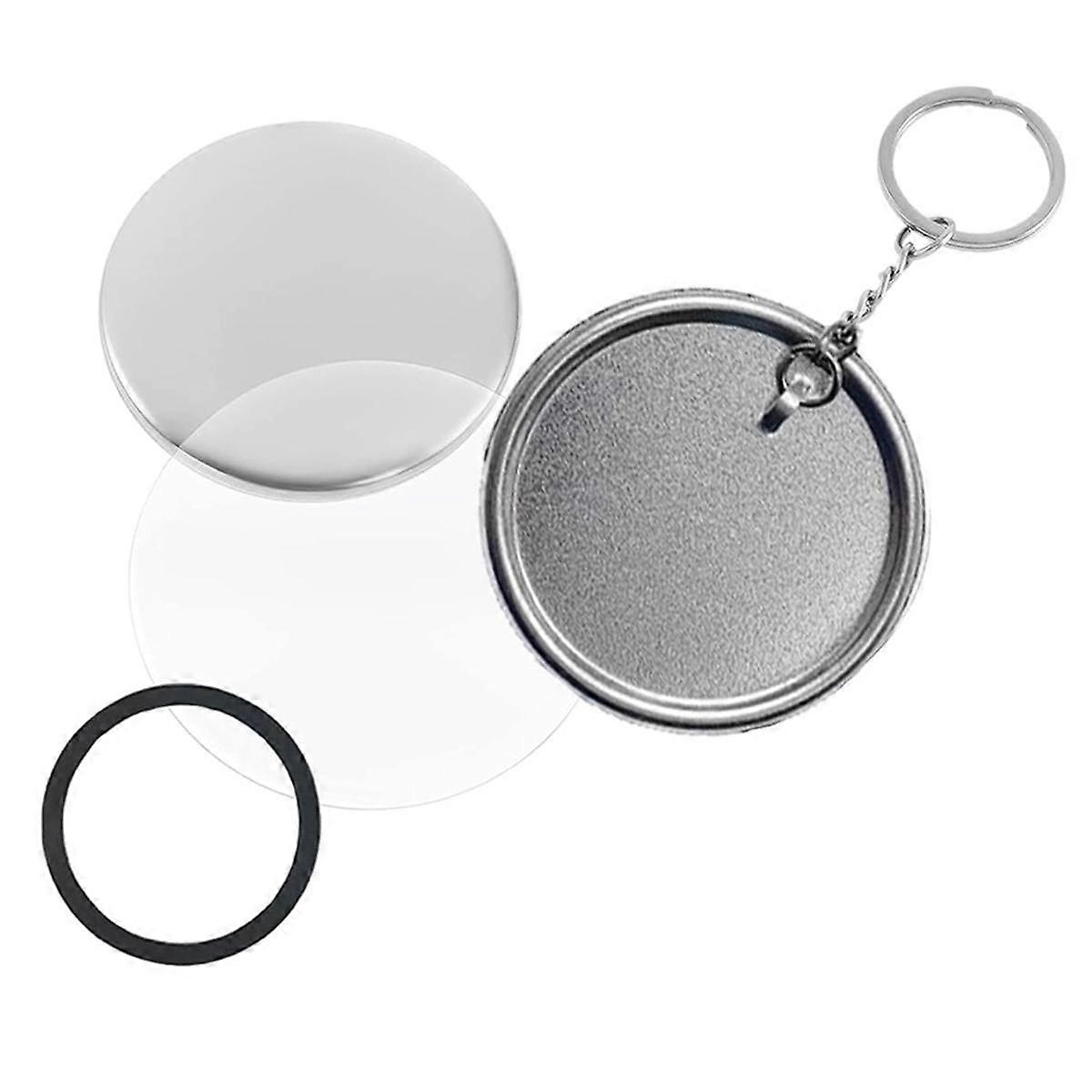 Button Maker Keychains Supplies,58mm/2.25 Inch Pin Making Kit for Button Maker Machine,Metal Button