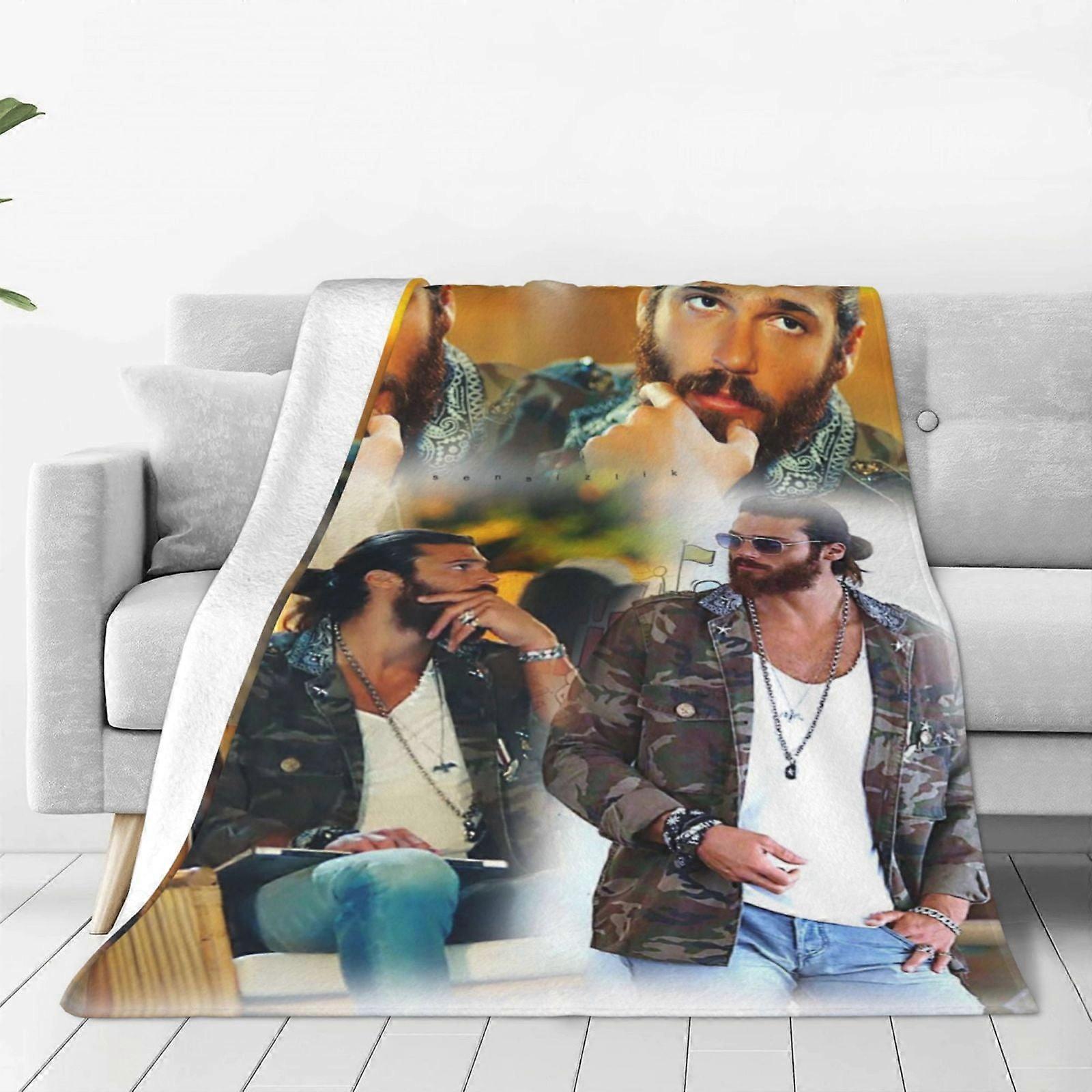 Can Yaman Fleece Throw Blanket, Ultra Soft Cozy Luxury Fuzzy Blanket For Couch Bed Sofa, Lightweight Warm Plush Blanketshufhf456