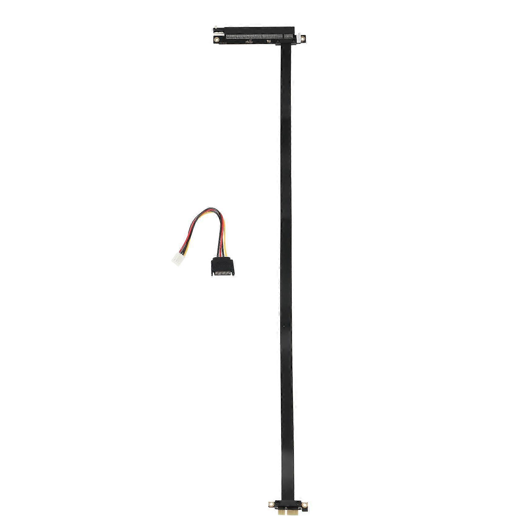 1x60cm Pcie 1x To 16x Transfer Cable Network Card Blockchain Mining B