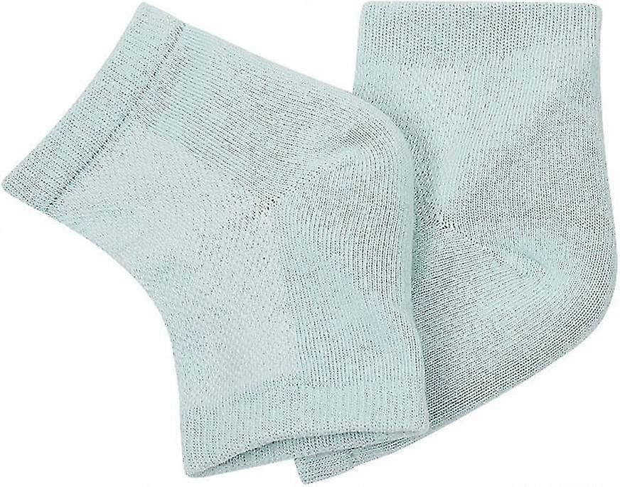 Gel Anti-crack Heel Socks Skin Moisturizing Socks (green) 3 Pairs