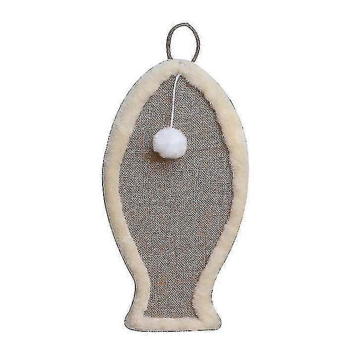 Cat Scratching Board Sisal Pad Wear-resistant Cat Paw Pad (1 Piece, Beige)