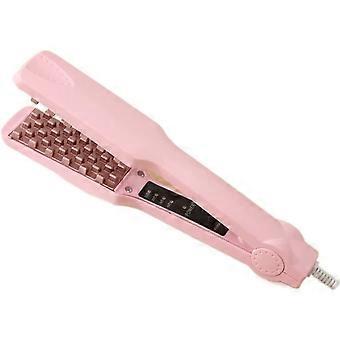 Professionale Capelli Crimper Bigigodino Uso Secco e Bagnato Ferri Ondulati Ferro Da Stiro Strumento Piastra Dei Capelli Temperatura Regolabile Per Tutti I Tipi Di Capelli, Rosa