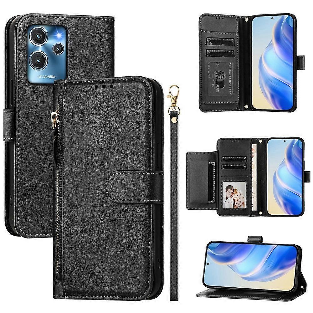 Zipper Wallet Leather Case For Oukitel C32