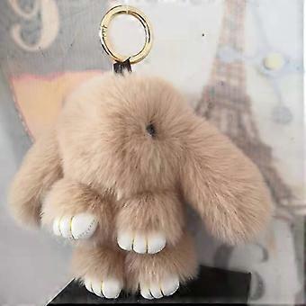 Holibanna 2 Portachiavi A Forma Di Coniglio E Orso, Peluche Morbido Con Ciondolo, Carini E Kawaii Per Borsa, Zaino O Auto. Regalo Simpatico.