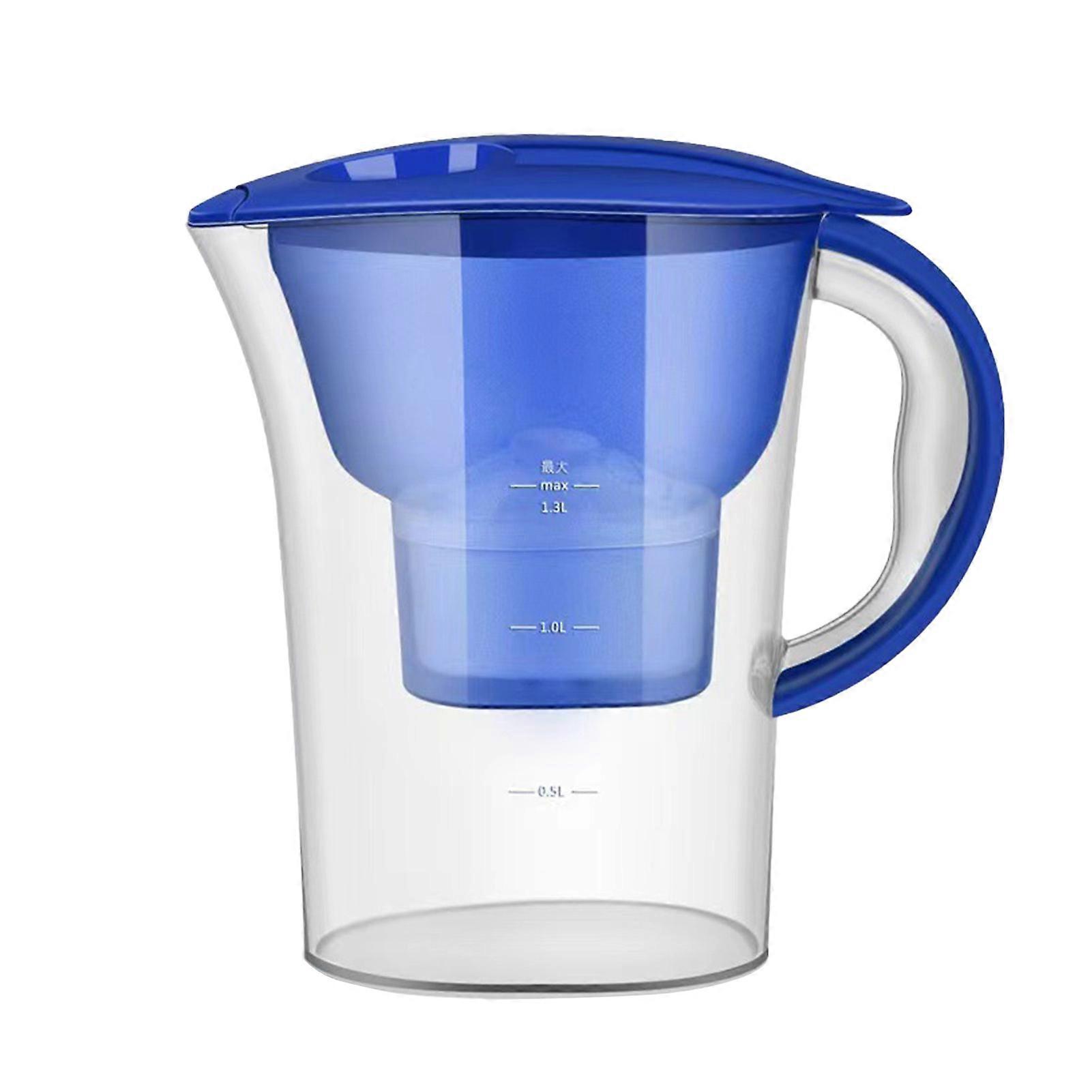 2500ML Water Filter Pitcher Portable Water Purification Kettle with Activated Carbon Clean Purify for Home Office