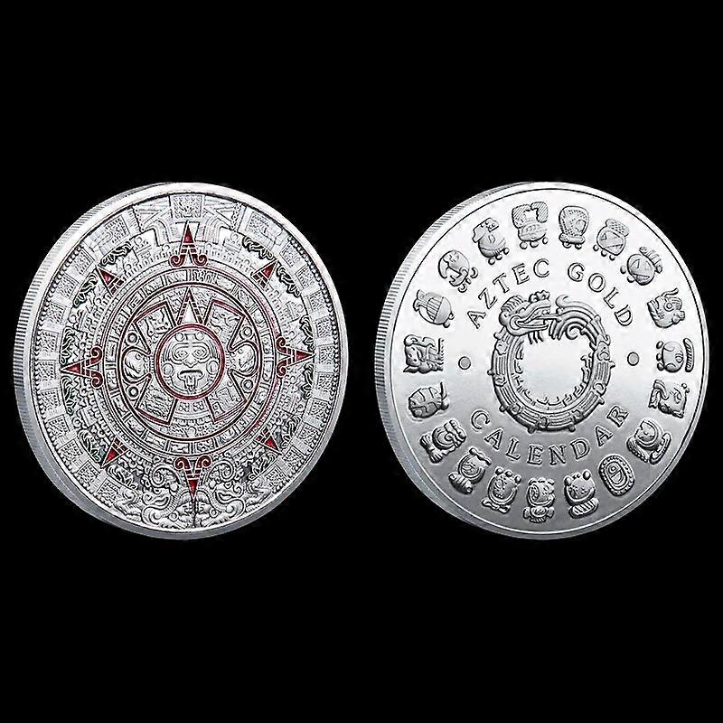 []メキシコアステカゴールドドラゴンエンボス記念コインマヤ暦神秘的な芸術予言コインコレクターズ