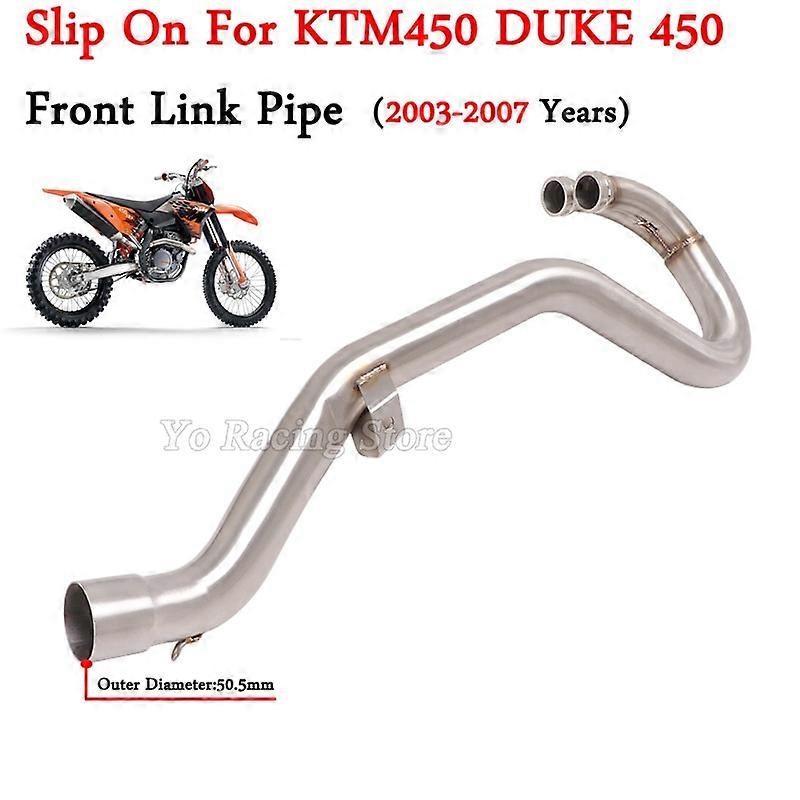 Slip On For KTM 450 EXC KTM450 SX-F Motorcycle Exhaust Escape Modify System Front Link Pipe Connect the original Muffler 50.5mm