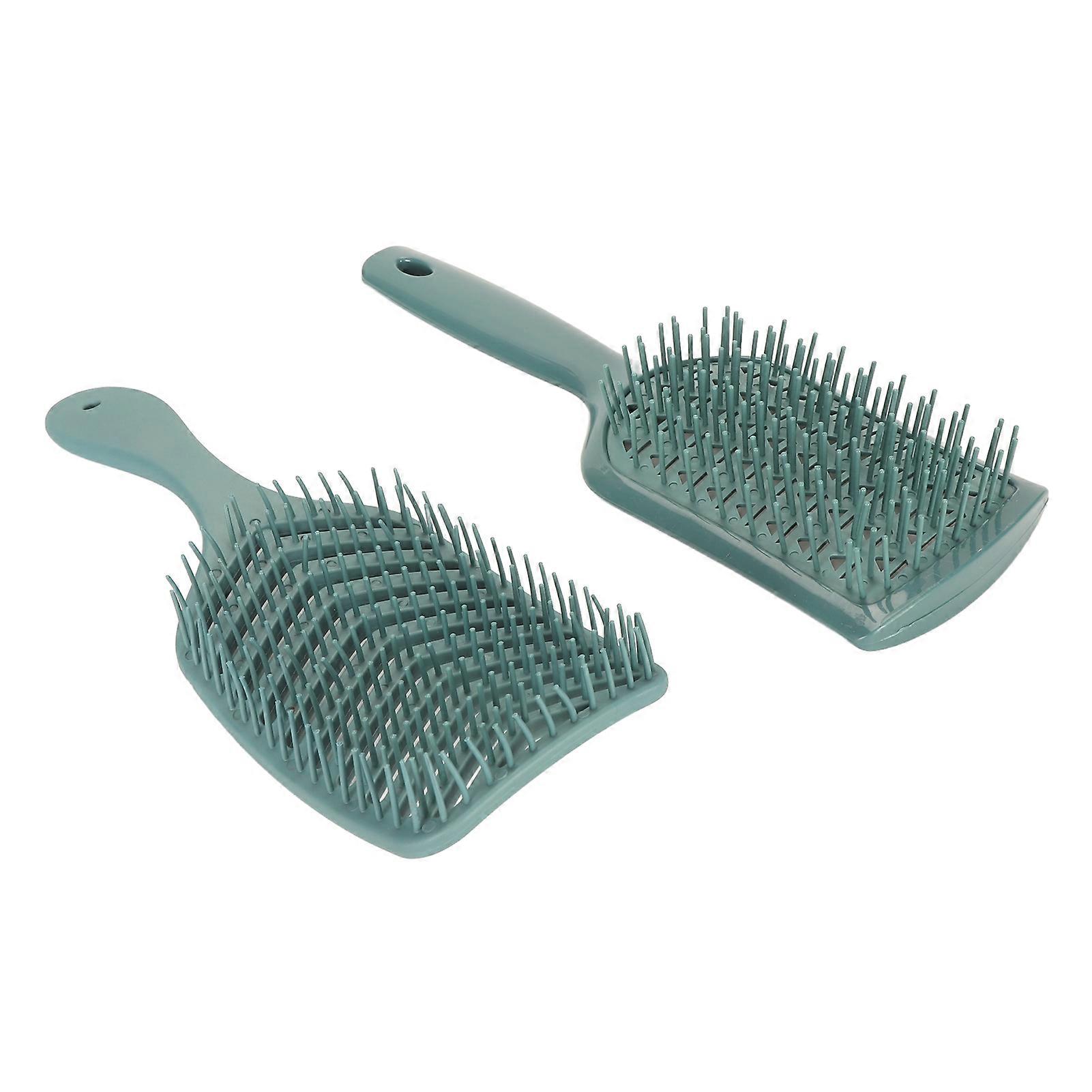 Vent Detangling Brush 2PCS Diamond 2PCS V Shaped Hollow Comb Curved Paddle Fast Drying Styling Hair Brush