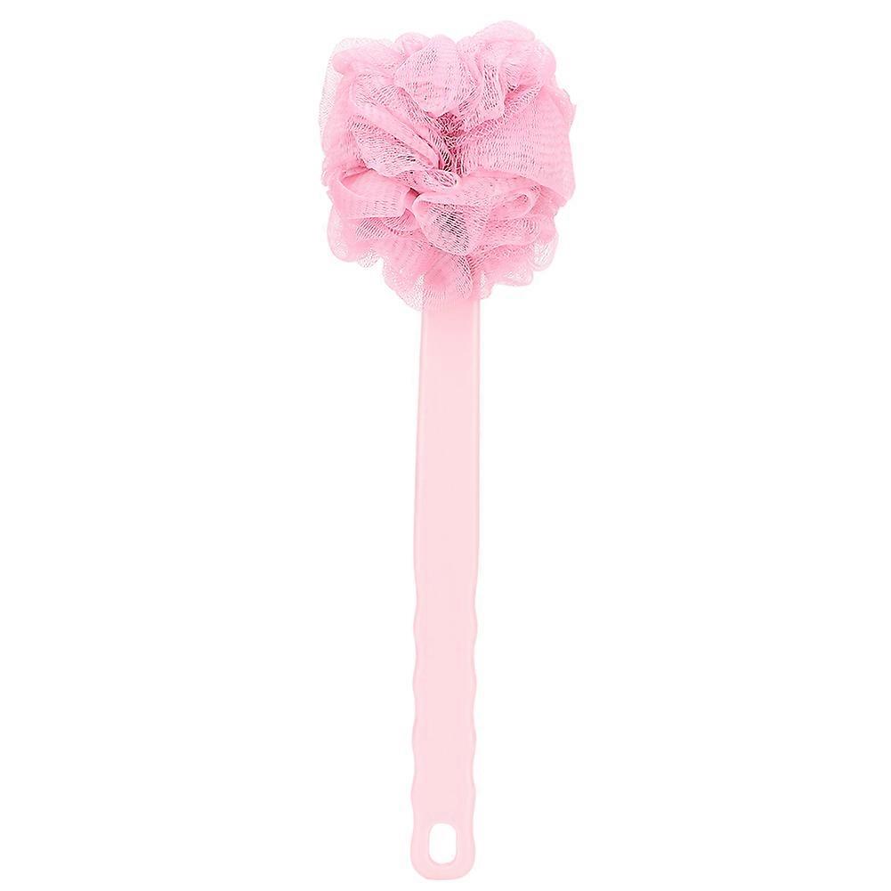 Long Handle Bath Shower Ball Brush Mesh Sponge Body Brush with Hang Hole