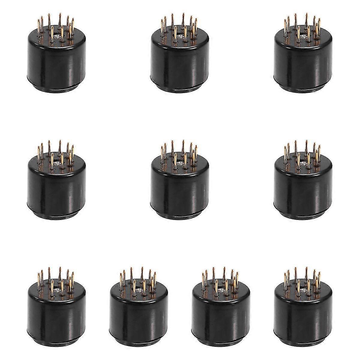 10PCS 9Pin Tube Socket Test Saver for 6DJ8 12AX7 ECC83 12AU7 ECC82 EF86 6922 5670 Audio Amplifier