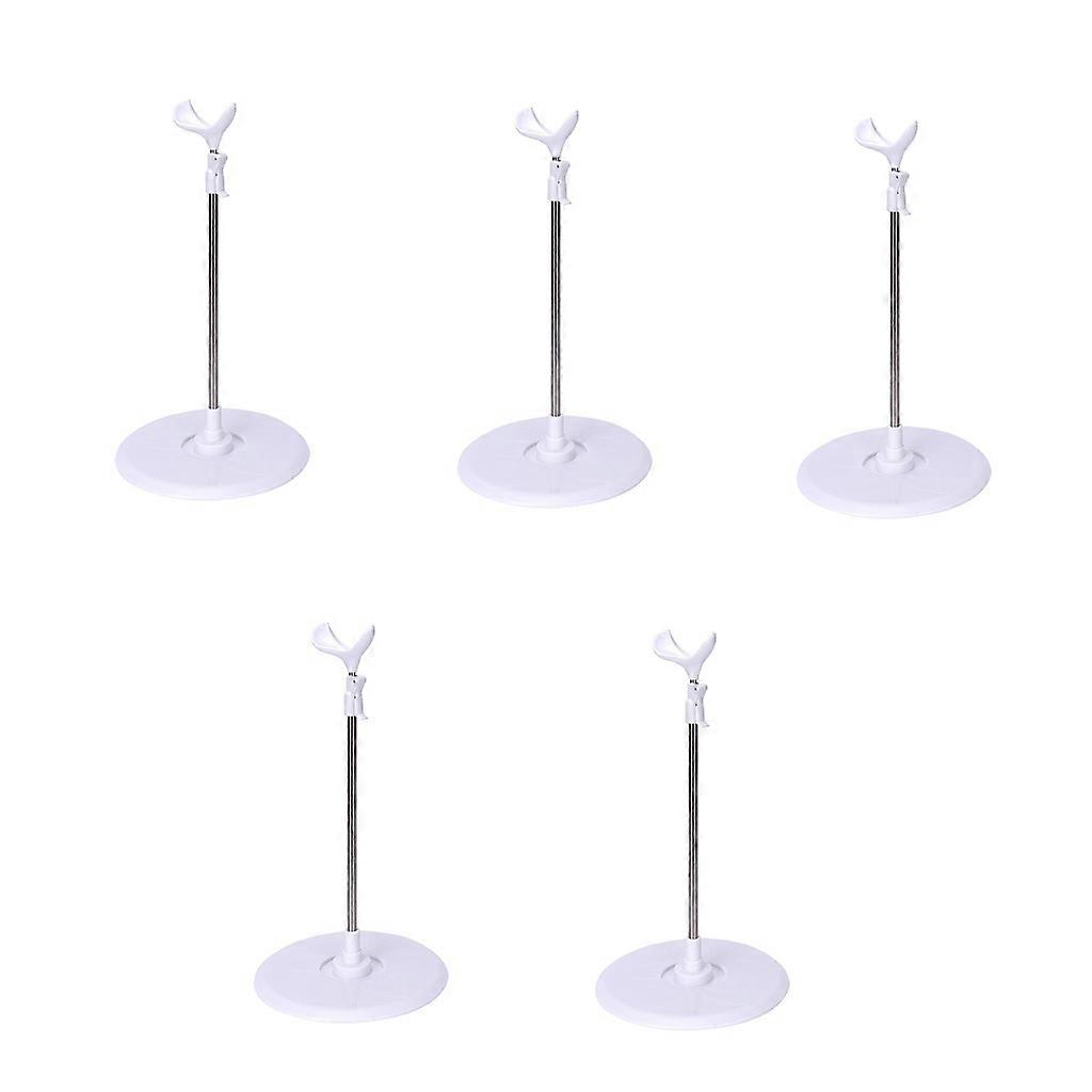 5x Adjustable BJD Dolls Stand Display Holder With Plastic Base 60cm