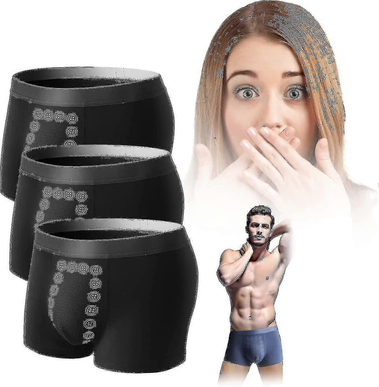 3pcs Eft Ενέργεια-πεδίο-θεραπεία Ανδρικά Εσώρουχα, ενέργεια Θεραπεία Πεδίου Ανδρικά Εσώρουχα Ενεργειακό Πεδίο Θεραπεία Άνδρες Παντελόνια