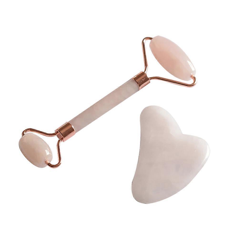 Jade Roller Gua Sha Set For Face Scraping Stone Tool Natural Anti Aging Wrinkle